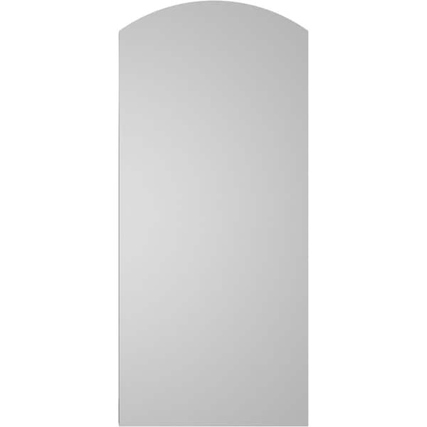 Ekena Millwork Arch Top Surface Mount PVC Gable Vent: Functional, w/ 2"W x 2"P Brickmould Sill Frame, 16"W x 36"H - GVPAR16X3603SF