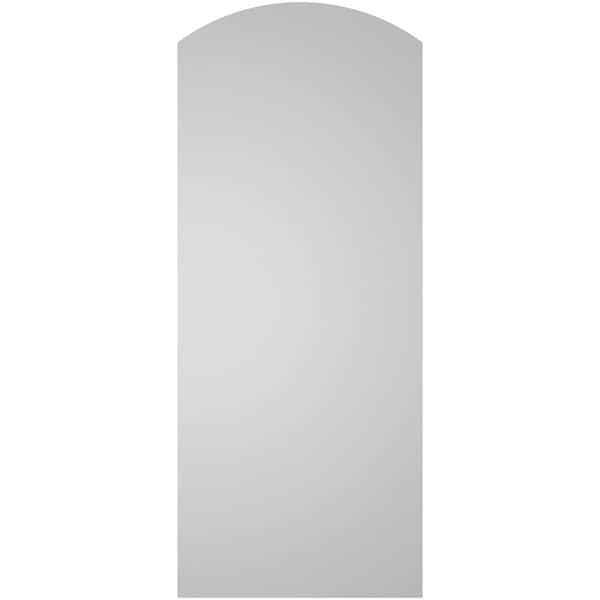 Ekena Millwork Arch Top Surface Mount PVC Gable Vent: Functional, w/ 3-1/2"W x 1"P Standard Frame, 14"W x 34"H - GVPAR14X3401SF