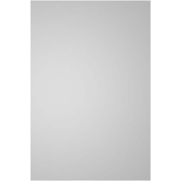 Ekena Millwork Vertical Surface Mount PVC Gable Vent: Non-Functional, w/ 3-1/2"W x 1"P Standard Frame, 12"W x 18"H - GVPVE12X1801SN