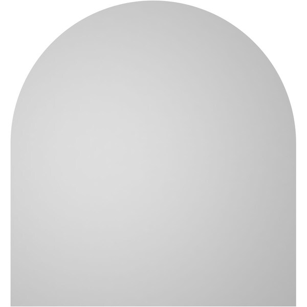 Ekena Millwork Round Top Surface Mount PVC Gable Vent: Non-Functional, w/ 3-1/2"W x 1"P Standard Frame, 28"W x 30"H - GVPRT28X3001SN