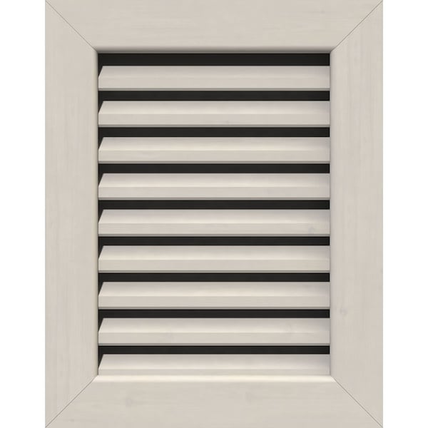Ekena Millwork Vertical Gable Vent Primed, Functional, Pine Gable Vent w/ 1" x 4" Flat Trim Frame, 36"W x 20"H - GVWVE36X2001SFPPI