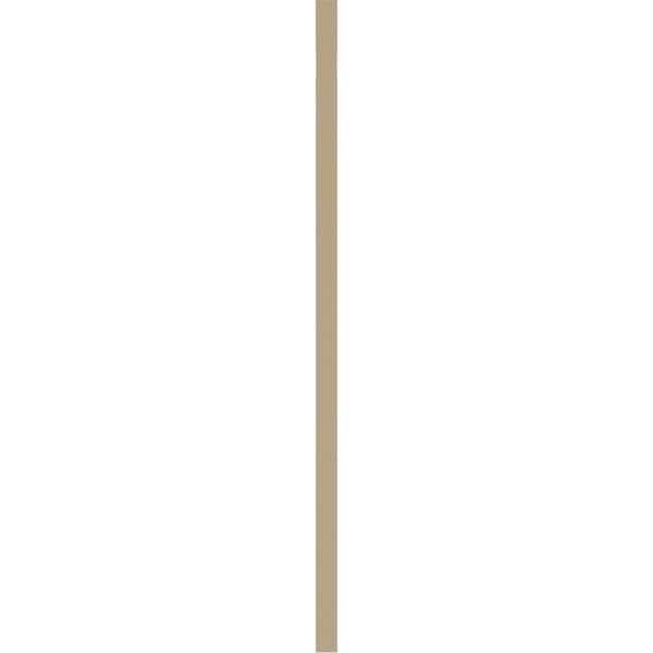 Ekena Millwork Timberthane Hand Hewn Vertical Faux Wood Non-Functional Gable Vent, Primed Tan, 18"W x 33"H - GVURVE18X33DHHPR