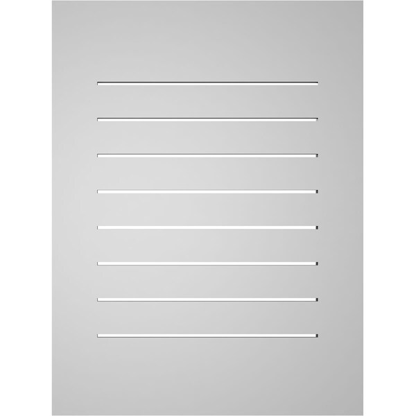 Ekena Millwork Vertical Surface Mount PVC Gable Vent: Functional, w/ 3-1/2"W x 1"P Standard Frame, 24"W x 32"H - GVPVE24X3201SF