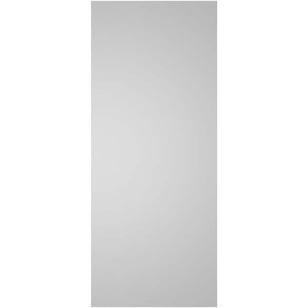 Ekena Millwork Vertical Surface Mount PVC Gable Vnt: Non-Functional, w/2"W x 1-1/2"H, Brickmould Frame, 14"W x 34"H - GVPVE14X3402SN