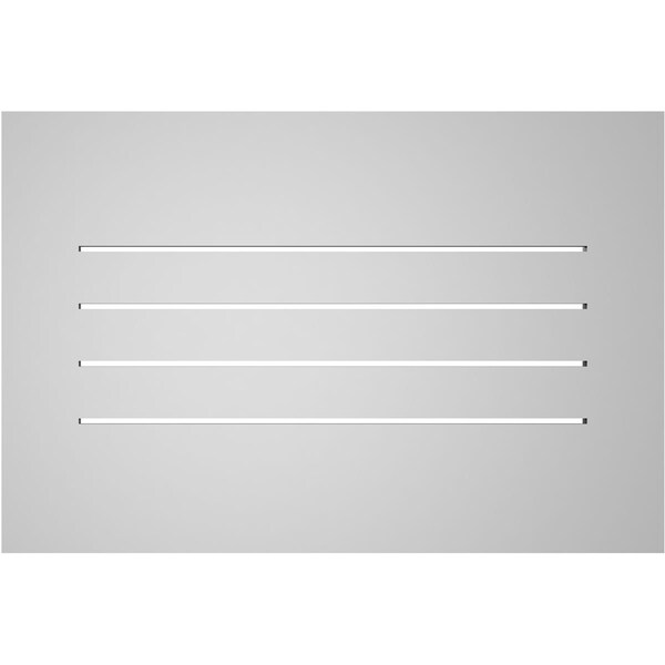 Ekena Millwork Vertical Surface Mount PVC Gable Vent: Functional, w/ 3-1/2"W x 1"P Standard Frame, 30"W x 20"H - GVPVE30X2001SF