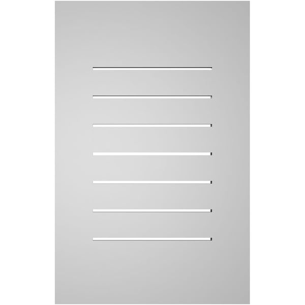 Ekena Millwork Vertical Surface Mount PVC Gable Vent: Functional, w/ 3-1/2"W x 1"P Standard Frame, 18"W x 28"H - GVPVE18X2801SF