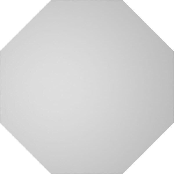 Ekena Millwork Octagonal Surface Mount PVC Gable Vent: Non-Functional, w/ 3-1/2"W x 1"P Standard Frame, 36"W x 36"H - GVPOC36X3601SN