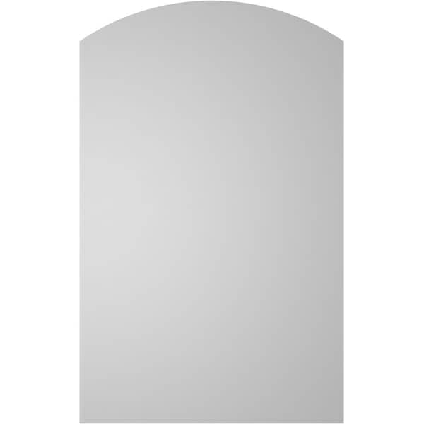 Ekena Millwork Arch Top Surface Mount PVC Gable Vent: Functional, w/ 2"W x 2"P Brickmould Sill Frame, 20"W x 32"H - GVPAR20X3203SF