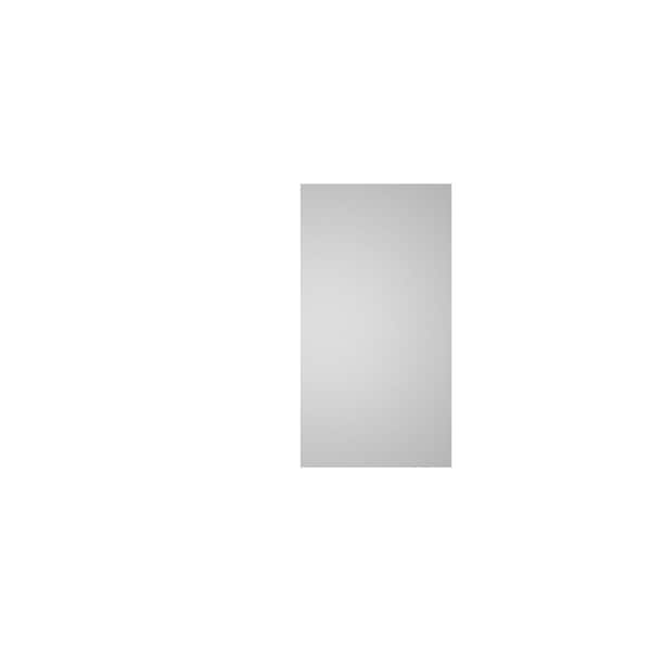 Ekena Millwork Vertical Surface Mount PVC Gable Vnt: Non-Functional, w/2"W x 1-1/2"H, Brickmould Frame, 16"W x 30"H - GVPVE16X3002SN