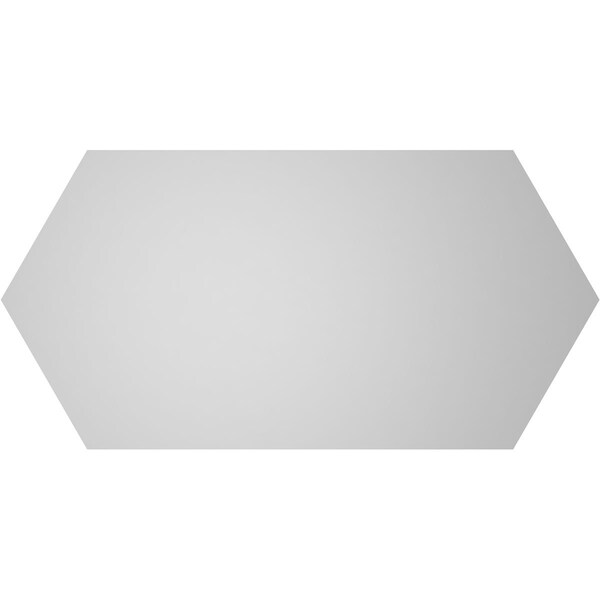 Ekena Millwork Half Round Surface Mount PVC Gable Vent w/ 2"W x 1-1/2"P Brickmould Frame, 40"W x 20"H - GVPHR40X2002SN