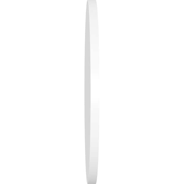 Ekena Millwork Round Surface Mount PVC Gable Vent: Non-Functional, w/ 3-1/2"W x 1"P Standard Frame, 40"W x 40"H - GVPRO40X4001SN