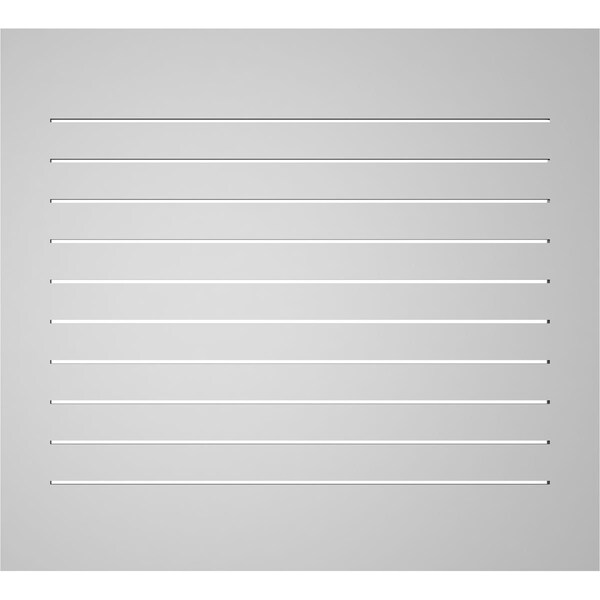Ekena Millwork Vertical Surface Mount PVC Gable Vent: Functional, w/ 3-1/2"W x 1"P Standard Frame, 42"W x 38"H - GVPVE42X3801SF
