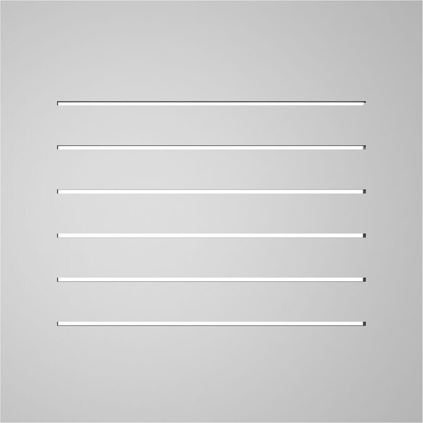 Ekena Millwork Vertical Surface Mount PVC Gable Vent: Functional, w/ 3-1/2"W x 1"P Standard Frame, 26"W x 26"H - GVPVE26X2601SF