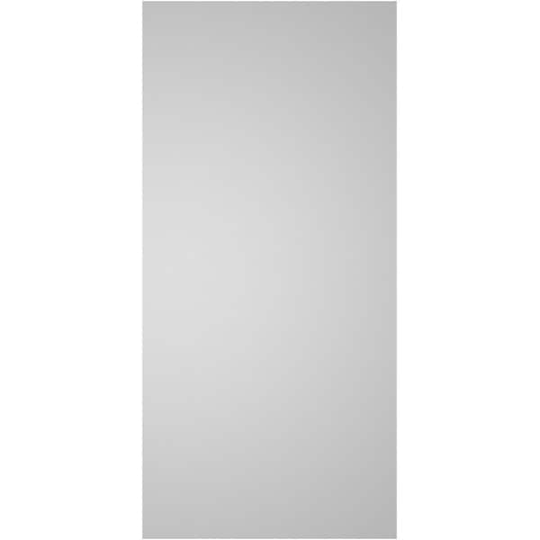 Ekena Millwork Vertical Surface Mount PVC Gable Vent w/ 2"W x 2"H , Brickmould Sill Frame, 18"W x 38"H - GVPVE18X3803SN