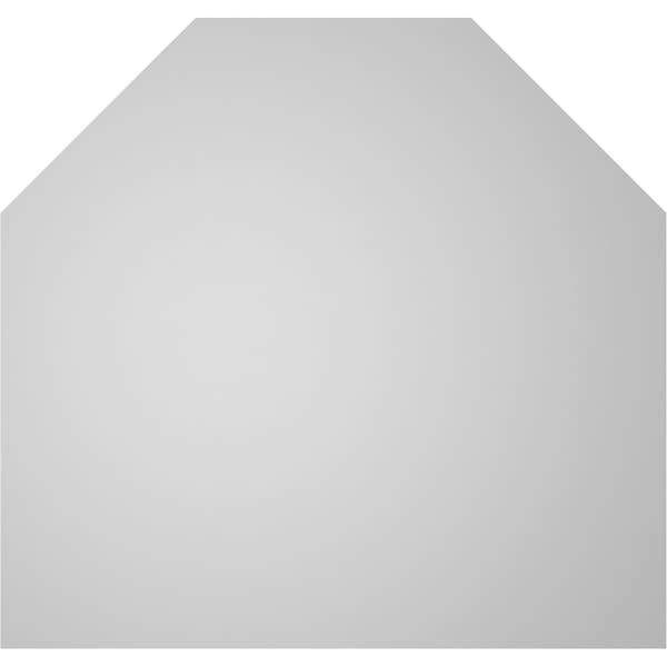Ekena Millwork Octagonal Top Surface Mount PVC Gable Vent w/ 3-1/2"W x 1"P Standard Frame, 38"W x 36"H - GVPOT38X3601SN