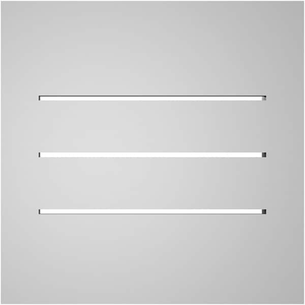 Ekena Millwork Vertical Surface Mount PVC Gable Vent: Functional, w/ 2"W x 1-1/2"P Brickmould Frame, 16"W x 16"H - GVPVE16X1602SF