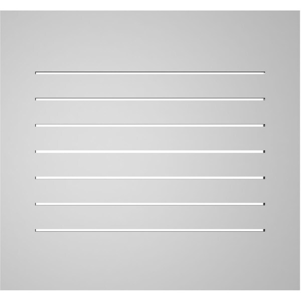 Ekena Millwork Vertical Surface Mount PVC Gable Vent: Functional, w/ 3-1/2"W x 1"P Standard Frame, 30"W x 28"H - GVPVE30X2801SF