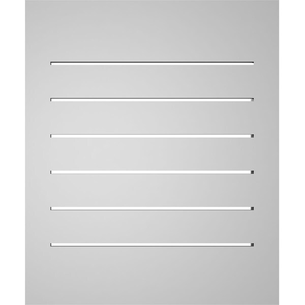 Ekena Millwork Vertical Surface Mount PVC Gable Vent: Functional, w/ 2"W x 2"P Brickmould Sill Frame, 20"W x 24"H - GVPVE20X2403SF