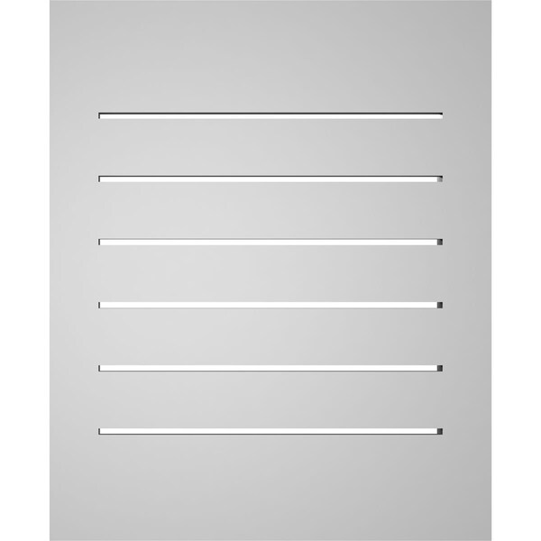 Ekena Millwork Vertical Surface Mount PVC Gable Vent: Functional, w/ 2"W x 1-1/2"P Brickmould Frame, 18"W x 22"H - GVPVE18X2202SF