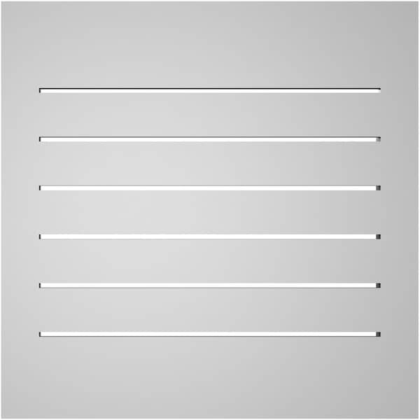 Ekena Millwork Vertical Surface Mount PVC Gable Vent: Functional, w/ 2"W x 2"P Brickmould Sill Frame, 22"W x 22"H - GVPVE22X2203SF