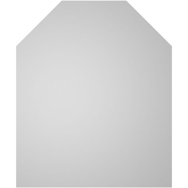 Ekena Millwork Octagonal Top Surface Mount PVC Gable Vent w/ 3-1/2"W x 1"P Standard Frame, 30"W x 36"H - GVPOT30X3601SN
