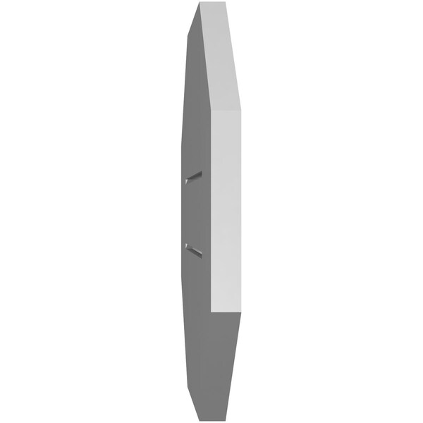 Ekena Millwork Octagonal Surface Mount PVC Gable Vent: Functional, w/ 3-1/2"W x 1"P Standard Frame, 16"W x 16"H - GVPOC16X1601SF