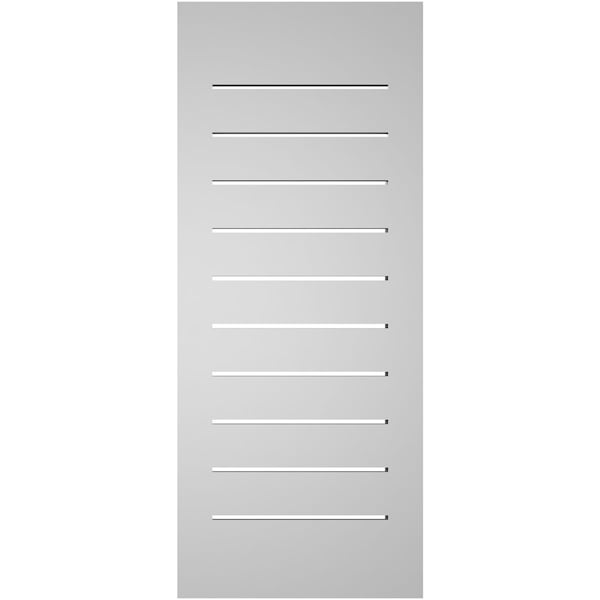 Ekena Millwork Vertical Surface Mount PVC Gable Vent: Functional, w/ 2"W x 1-1/2"P Brickmould Frame, 14"W x 34"H - GVPVE14X3402SF