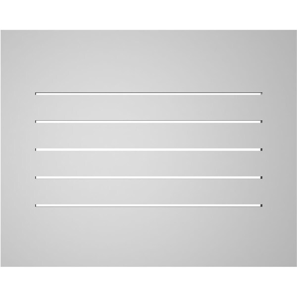 Ekena Millwork Vertical Surface Mount PVC Gable Vent: Functional, w/ 3-1/2"W x 1"P Standard Frame, 30"W x 24"H - GVPVE30X2401SF