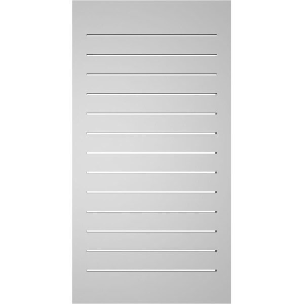 Ekena Millwork Vertical Surface Mount PVC Gable Vent: Functional, w/ 2"W x 1-1/2"P Brickmould Frame, 22"W x 42"H - GVPVE22X4202SF