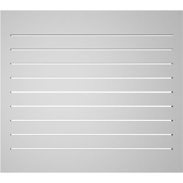 Ekena Millwork Vertical Surface Mount PVC Gable Vent: Functional, w/ 2"W x 1-1/2"P Brickmould Frame, 36"W x 32"H - GVPVE36X3202SF