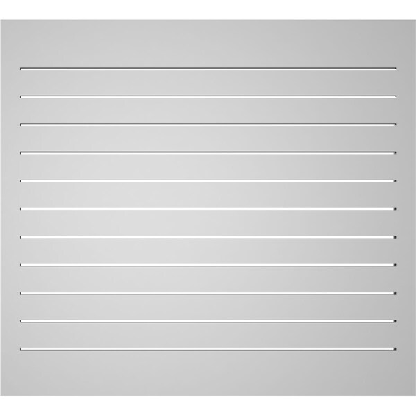 Ekena Millwork Vertical Surface Mount PVC Gable Vent: Functional, w/ 2"W x 1-1/2"P Brickmould Frame, 42"W x 38"H - GVPVE42X3802SF
