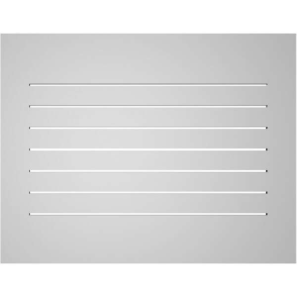 Ekena Millwork Vertical Surface Mount PVC Gable Vent: Functional, w/ 3-1/2"W x 1"P Standard Frame, 36"W x 28"H - GVPVE36X2801SF