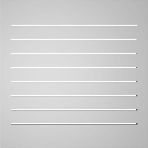 Ekena Millwork Vertical Surface Mount PVC Gable Vent: Functional, w/ 2"W x 2"P Brickmould Sill Frame, 28"W x 28"H - GVPVE28X2803SF