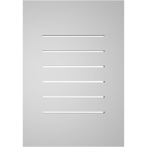 Ekena Millwork Vertical Surface Mount PVC Gable Vent: Functional, w/ 3-1/2"W x 1"P Standard Frame, 18"W x 26"H - GVPVE18X2601SF