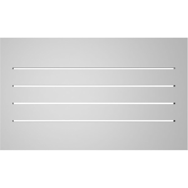 Ekena Millwork Vertical Surface Mount PVC Gable Vent: Functional, w/ 2"W x 1-1/2"P Brickmould Frame, 30"W x 18"H - GVPVE30X1802SF