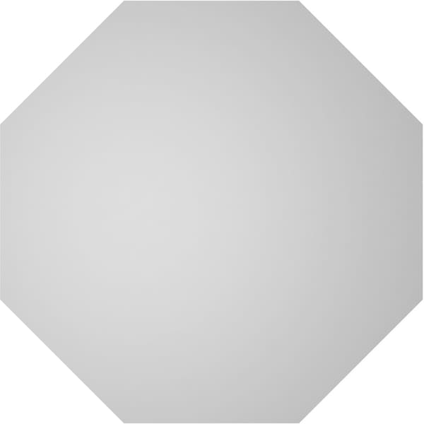 Ekena Millwork Octagonal Surface Mount PVC Gable Vent w/ 2"W x 2"P Brickmould Sill Frame, 16"W x 16"H - GVPOC16X1603SN