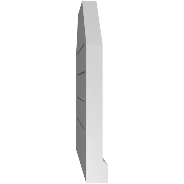 Ekena Millwork Octagonal Top Surface Mount PVC Gable Vent w/ 2"W x 2"P Brickmould Sill Frame, 18"W x 18"H - GVPOT18X1803SF