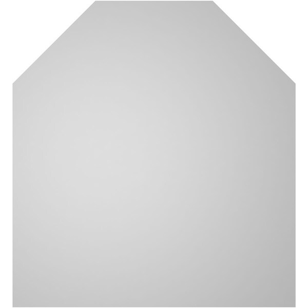 Ekena Millwork Octagonal Top Surface Mount PVC Gable Vent w/ 2"W x 2"P Brickmould Sill Frame, 24"W x 26"H - GVPOT24X2603SN