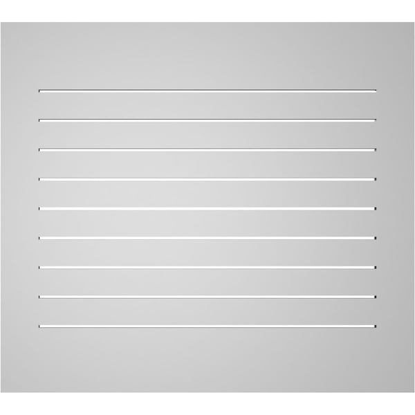 Ekena Millwork Vertical Surface Mount PVC Gable Vent: Functional, w/ 3-1/2"W x 1"P Standard Frame, 38"W x 34"H - GVPVE38X3401SF