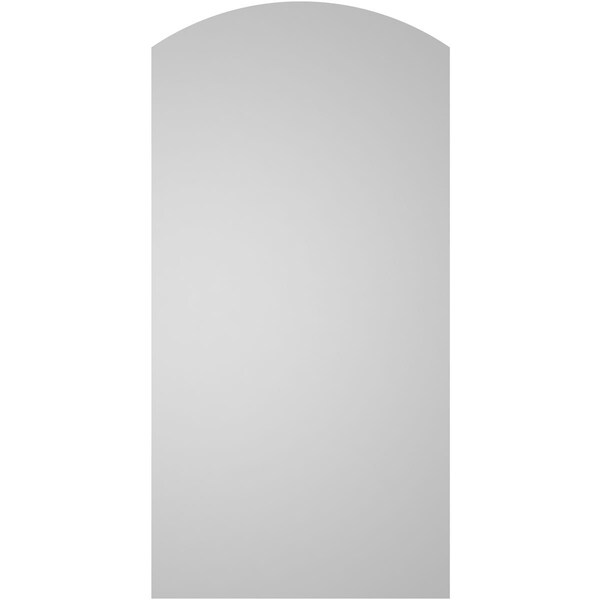 Ekena Millwork Arch Top Surface Mount PVC Gable Vent: Functional, w/ 3-1/2"W x 1"P Standard Frame, 20"W x 40"H - GVPAR20X4001SF