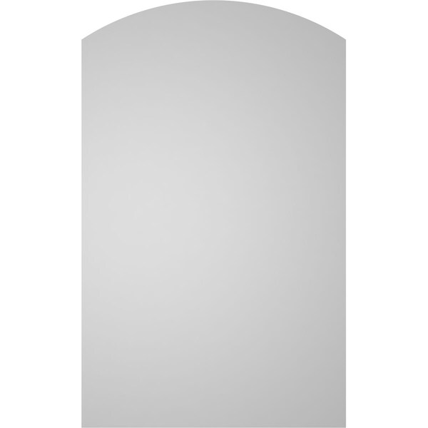 Ekena Millwork Arch Top Surface Mount PVC Gable Vent: Functional, w/ 3-1/2"W x 1"P Standard Frame, 26"W x 42"H - GVPAR26X4201SF