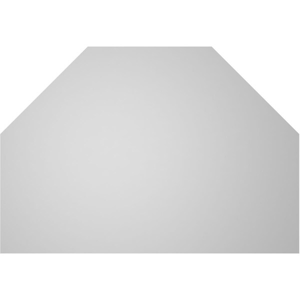 Ekena Millwork Octagonal Top Surface Mount PVC Gable Vent w/ 2"W x 2"P Brickmould Sill Frame, 26"W x 18"H - GVPOT26X1803SN