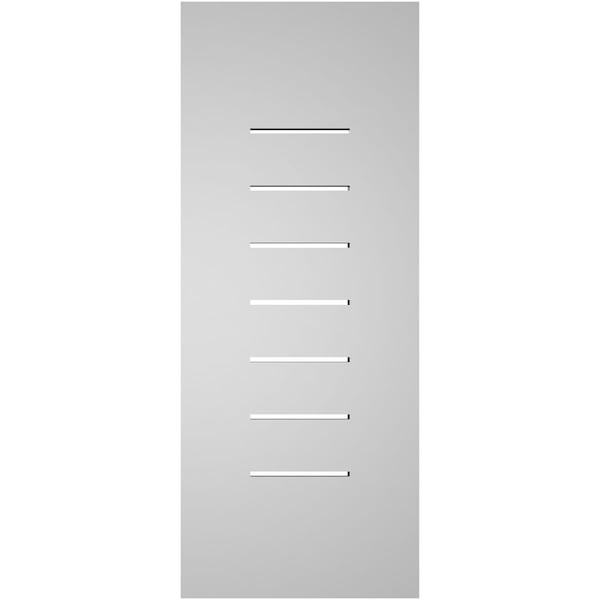 Ekena Millwork Vertical Surface Mount PVC Gable Vent: Functional, w/ 3-1/2"W x 1"P Standard Frame, 12"W x 30"H - GVPVE12X3001SF