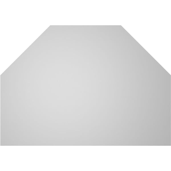 Ekena Millwork Octagonal Top Surface Mount PVC Gable Vent w/ 3-1/2"W x 1"P Standard Frame, 34"W x 24"H - GVPOT34X2401SN