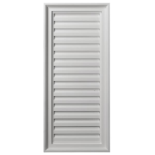 Ekena Millwork Vertical Gable Vent Louver, Functional, 16"W x 36"H x 2 1/4"P - GVVE16X36F