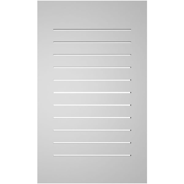 Ekena Millwork Vertical Surface Mount PVC Gable Vent: Functional, w/ 3-1/2"W x 1"P Standard Frame, 24"W x 40"H - GVPVE24X4001SF