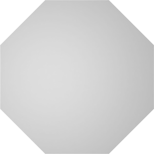 Ekena Millwork Octagonal Surface Mount PVC Gable Vent w/ 2"W x 2"P Brickmould Sill Frame, 34"W x 34"H - GVPOC34X3403SN