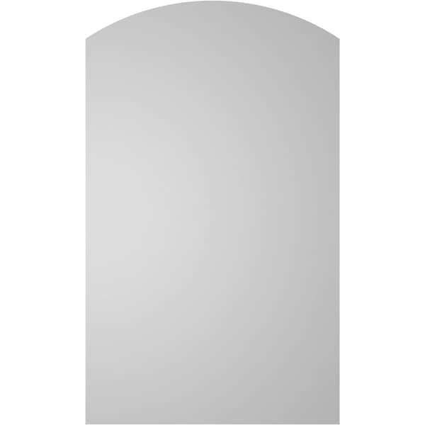 Ekena Millwork Arch Top Surface Mount PVC Gable Vent: Functional, w/ 2"W x 1-1/2"P Brickmould Frame, 24"W x 40"H - GVPAR24X4002SF