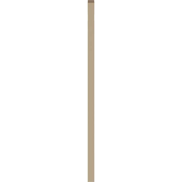 Ekena Millwork Timberthane Knotty Pine Arch Top Faux Wood Non-Functional Gable Vent, Primed Tan, 12"W x 42"H - GVURAR12X42DKPPR