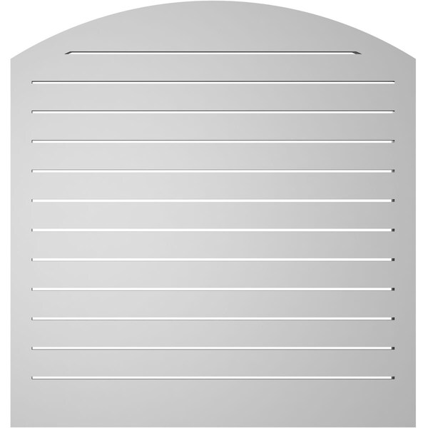 Ekena Millwork Arch Top Surface Mount PVC Gable Vent w/ 2"W x 2"P Brickmould Sill Frame, 38"W x 38"H - GVPAR38X3803SN